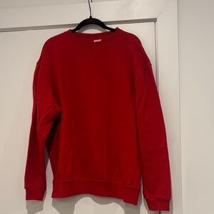 Cherry red blank sweatshirt